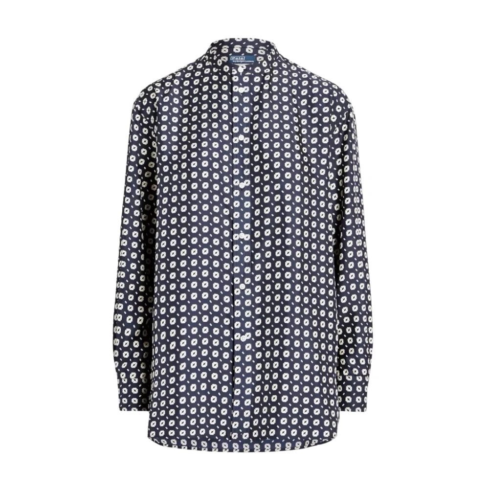 Ralph Lauren Zijden overhemd Relaxed Fit Black Dames