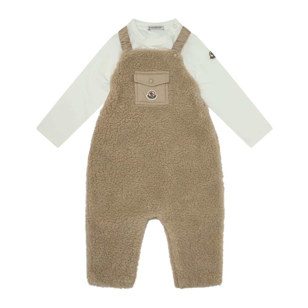Moncler Boys Beige Tracksuit Set