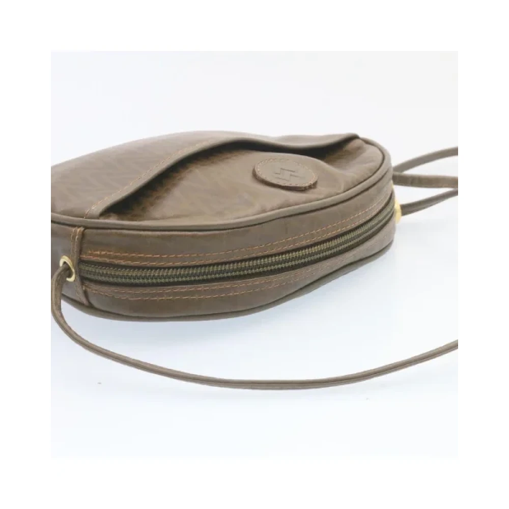 Valentino Vintage Pre-owned Canvas shoulder-bags Brown Dames