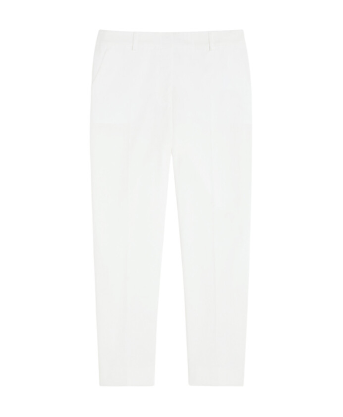 pantalon-cigarette-slim-fit-stretch-en-coton-blanc