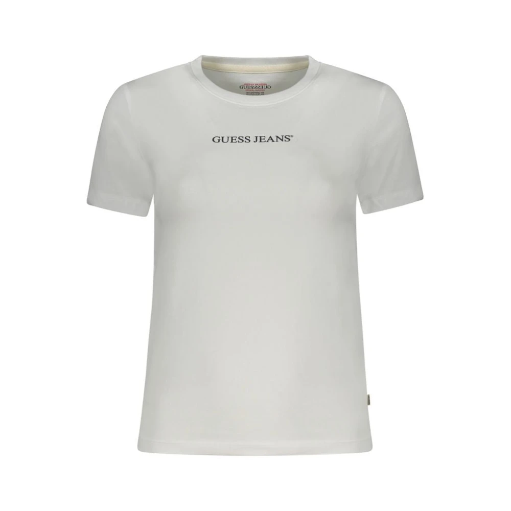 Guess Wit Katoenen T-Shirt met Logoprint White Heren