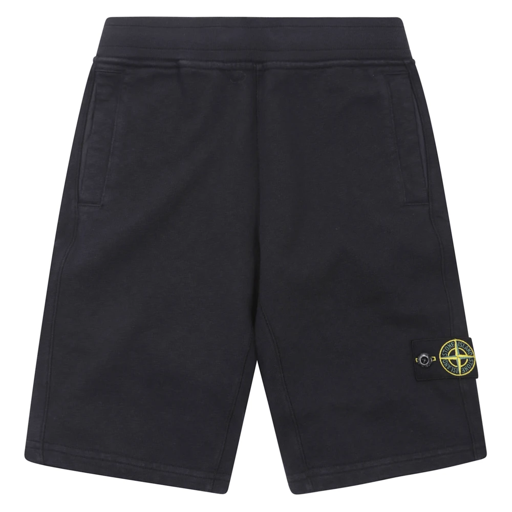 Stone Island Blue Shorts, Male, 8 Y, Shorts