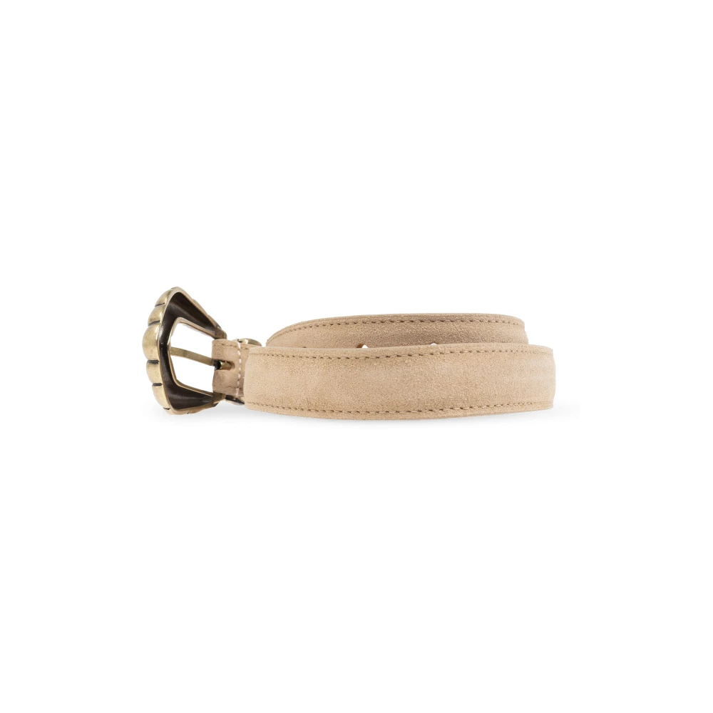 IRO Leren riem Embella Beige Dames