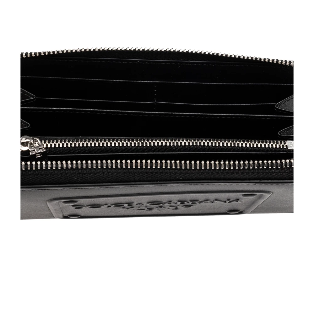 Dolce & Gabbana Portemonnee met logo Black Heren