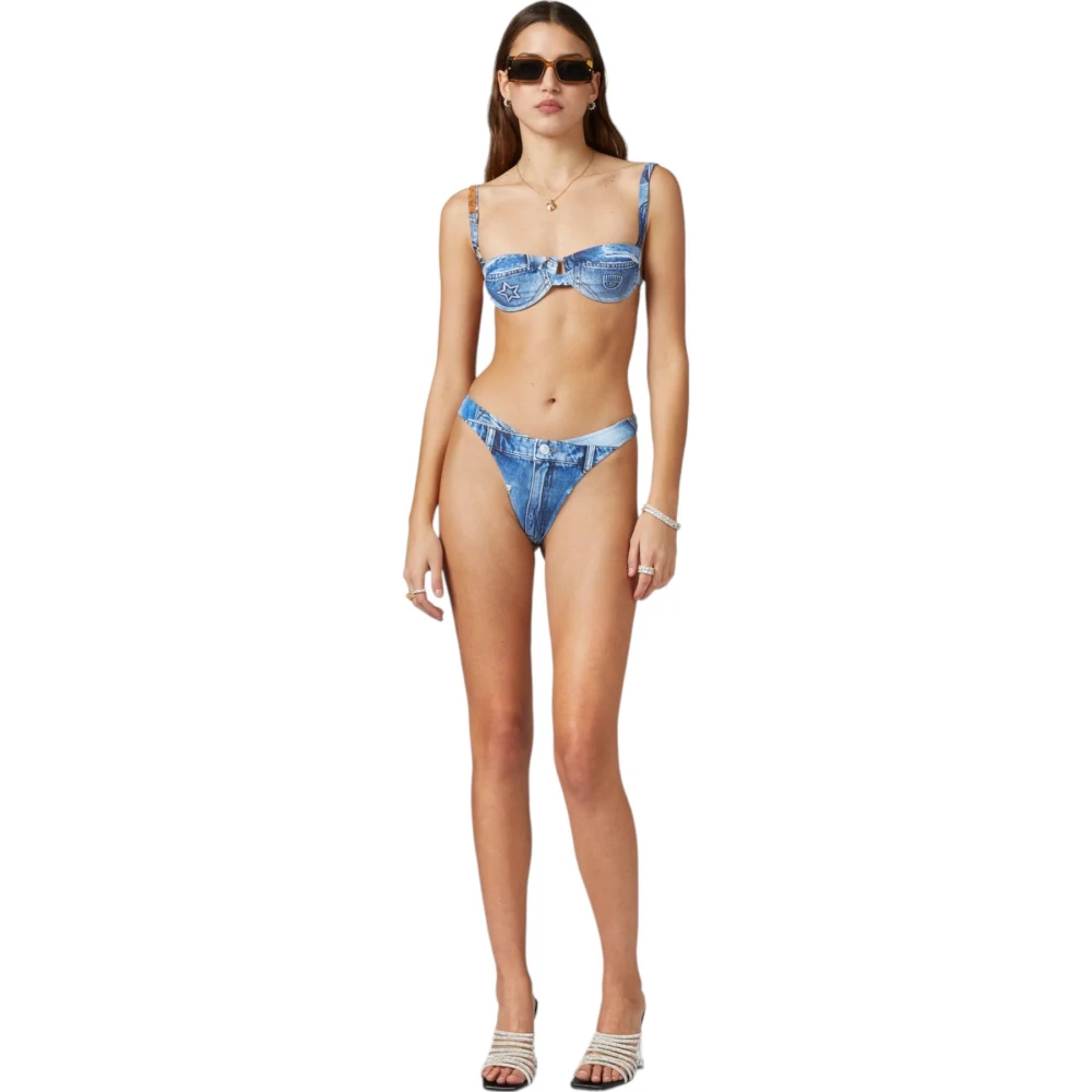 Chiara Ferragni Collection Stijlvol Bikini Onderstuk Blue Dames