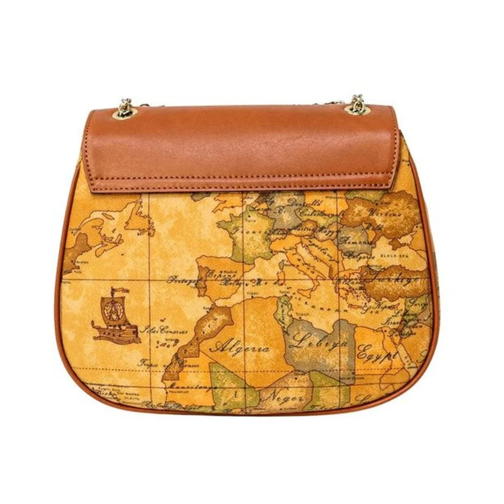 Alviero Martini 1a Classe Klassieke leren handtas voor vrouwen Beige Dames