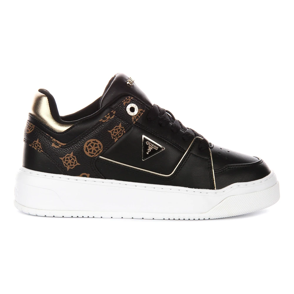 Guess Black Sneakers, Female, 7 Uk, Delove 4G Peony Logo Sneaker
