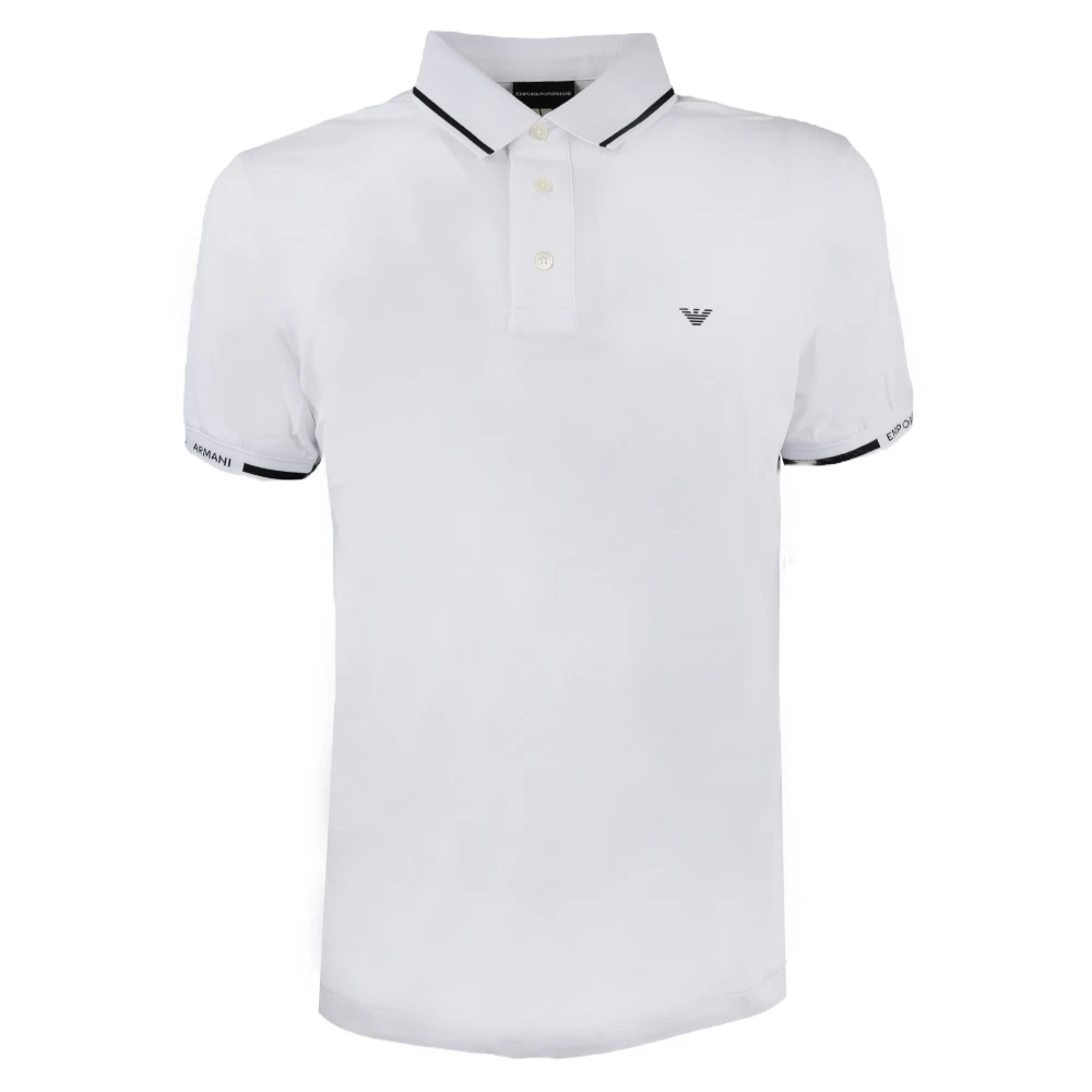 Emporio Armani Klassieke Polo Shirt White Heren