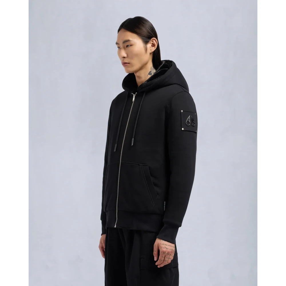 Moose Knuckles Classic Zwarte Bunny Jacket Black Heren