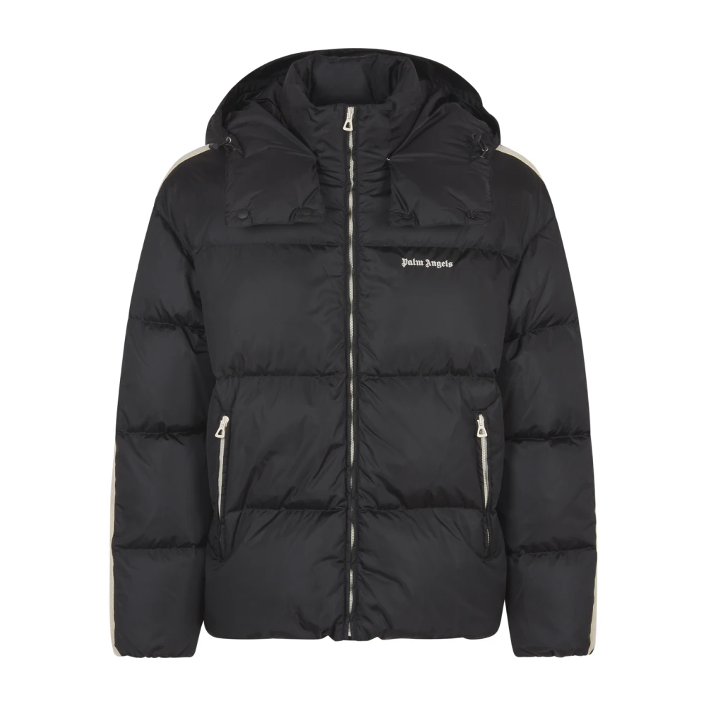 Palm Angels Capuchon Track Down Jas Black Heren