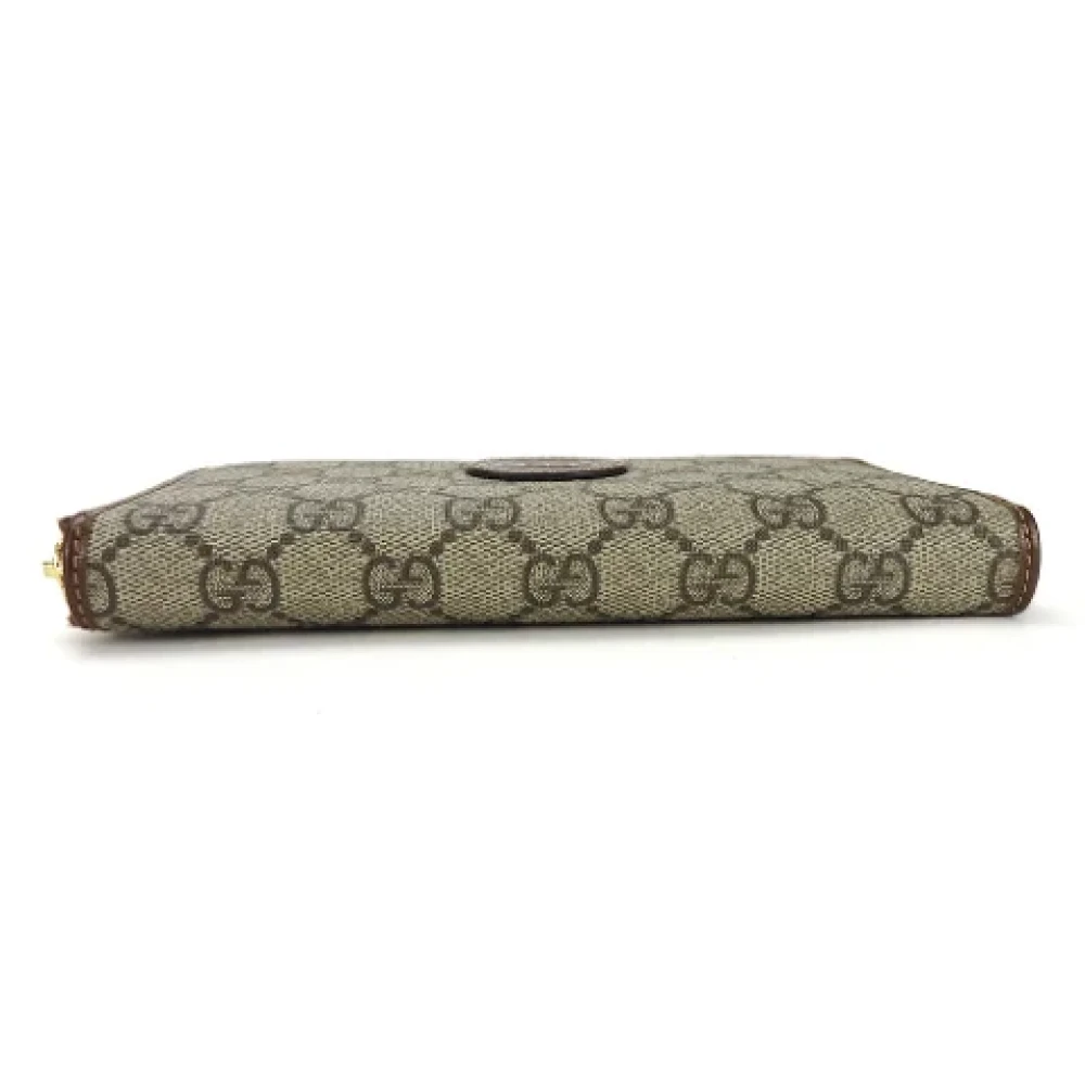 Gucci Vintage Pre-owned Canvas wallets Beige Dames