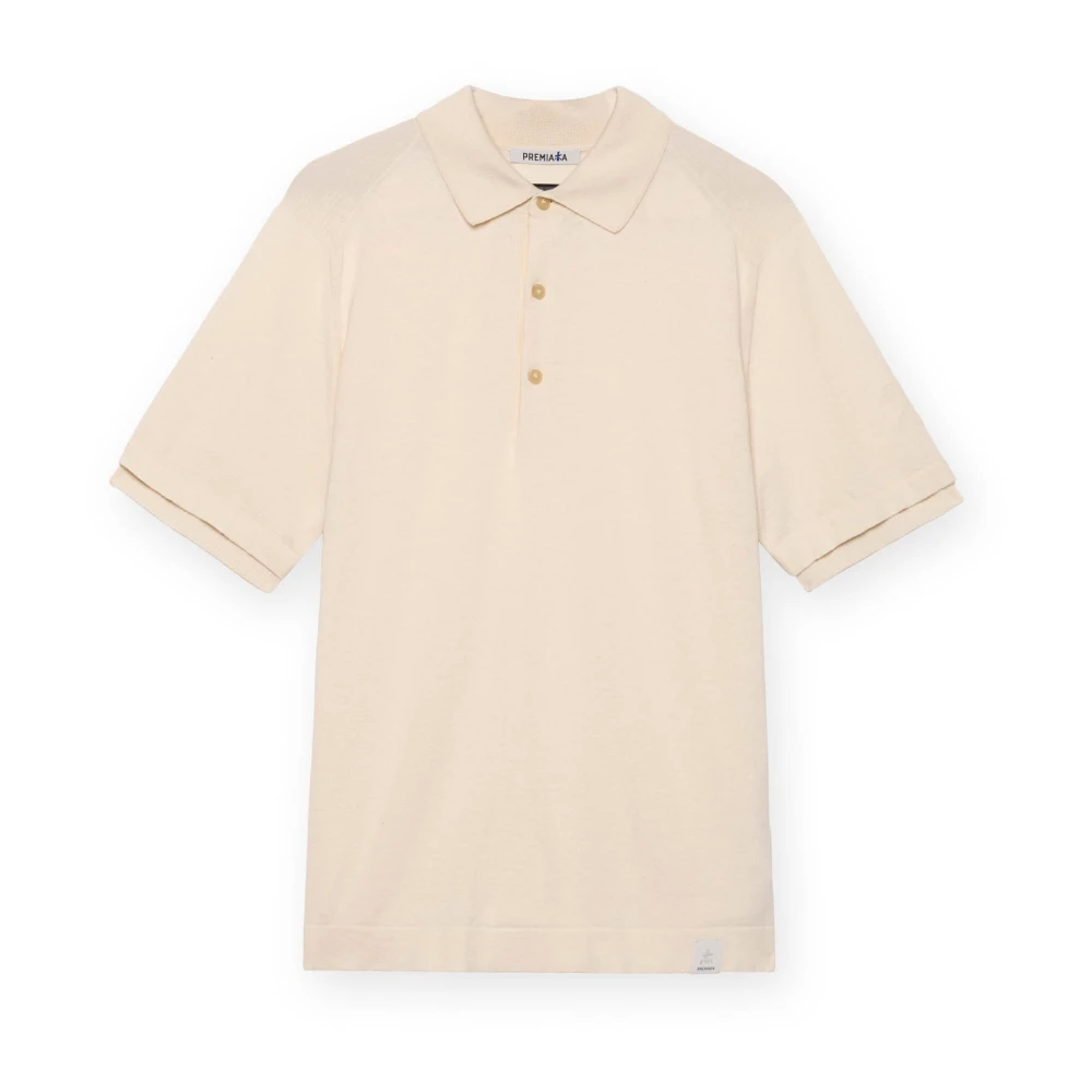 Premiata Beige Polo Shirts, Male, M, Cotton Polo Shirt