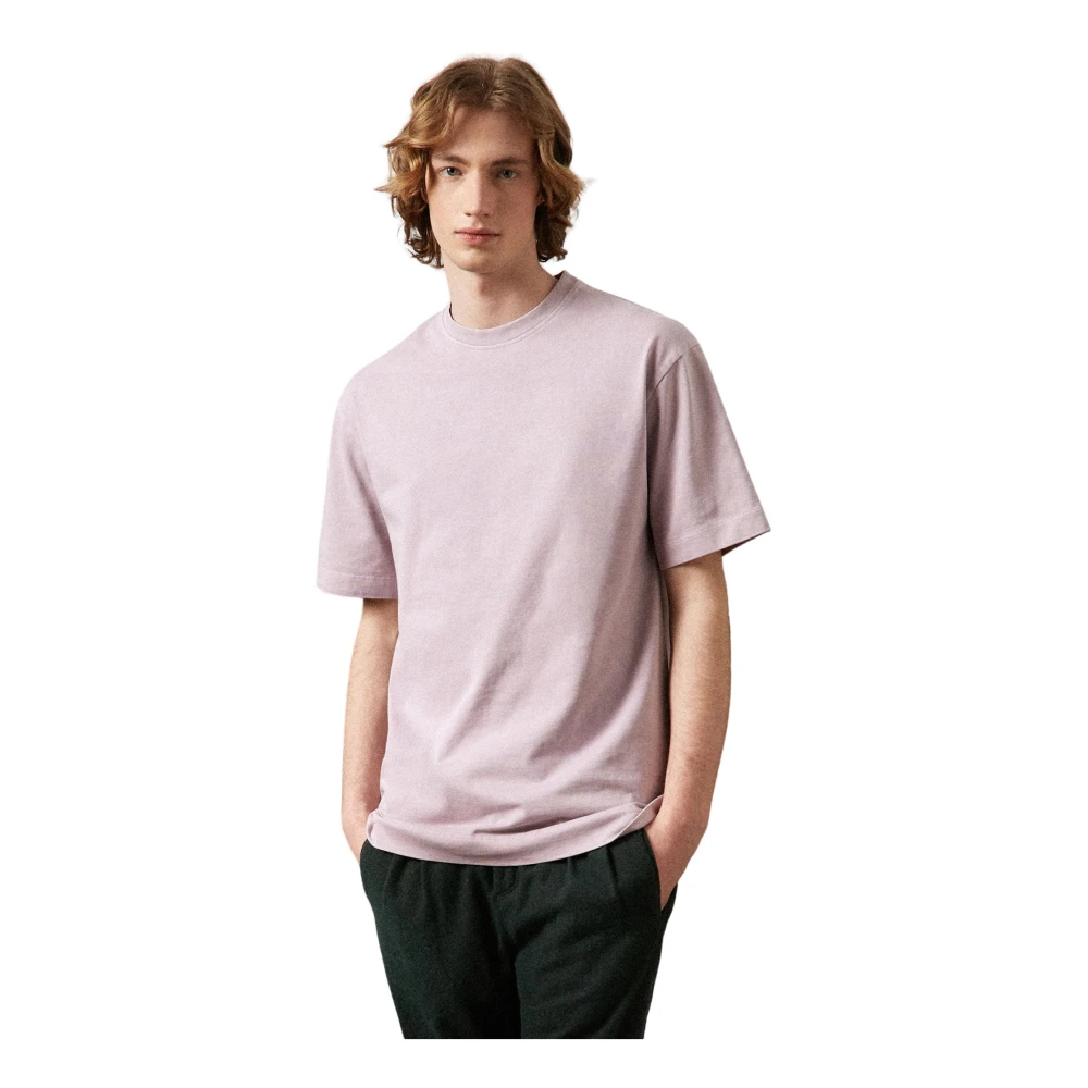 Massimo Alba Oversized T-shirt van biologisch katoen Purple Heren