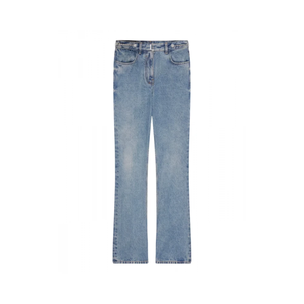 Boot Cut Denim Jeans med Metall Detaljer