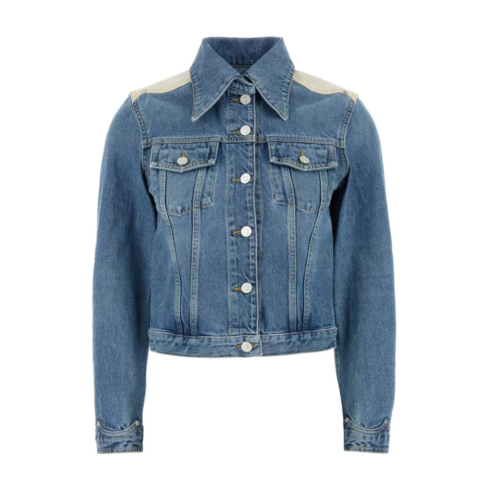 Givenchy Blå Denimjacka Med Ok