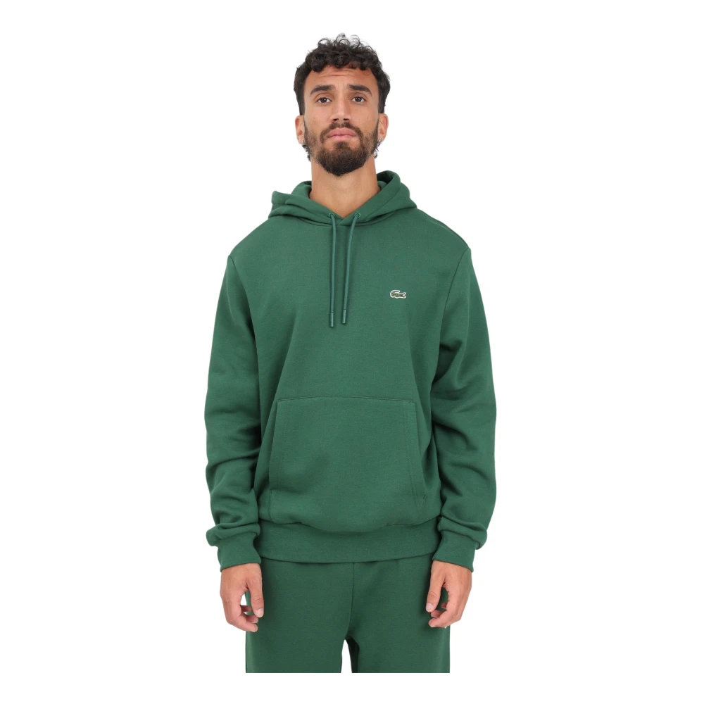 Lacoste Men's Green Hoodies, Xs, Hooded Sweatshirt