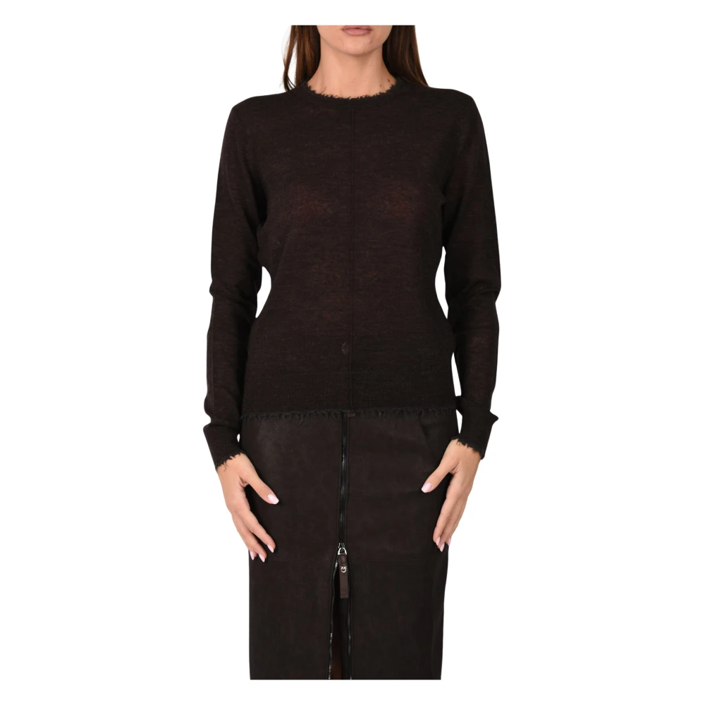 Pinko , Damen, Strickwaren, Braun, L - Bild 3