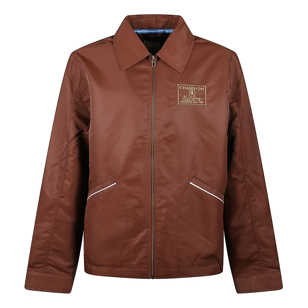 Champion Brown Logo Jacket - Male - Light Jackets - M - Jackets