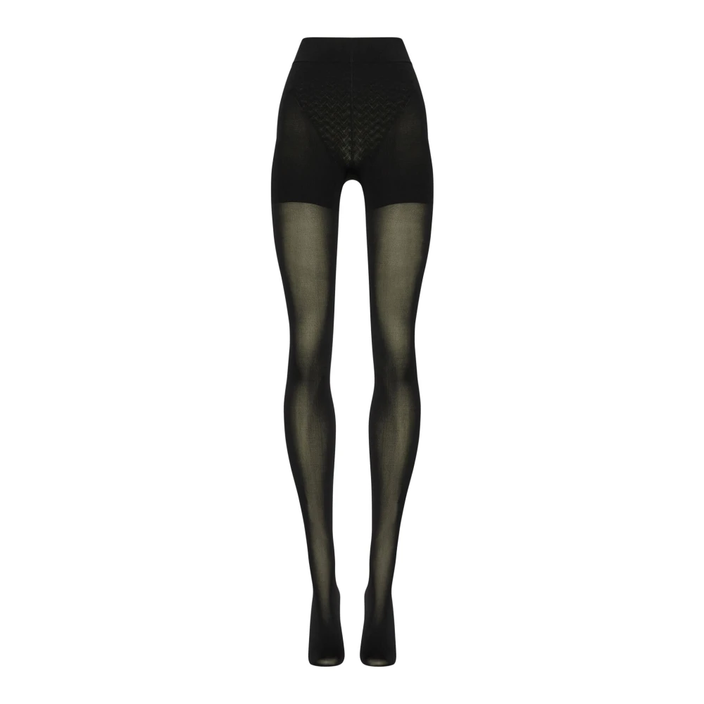 Wolford Tummy 66 Control Top Tights - Female - Tights - Black - M - Underwear