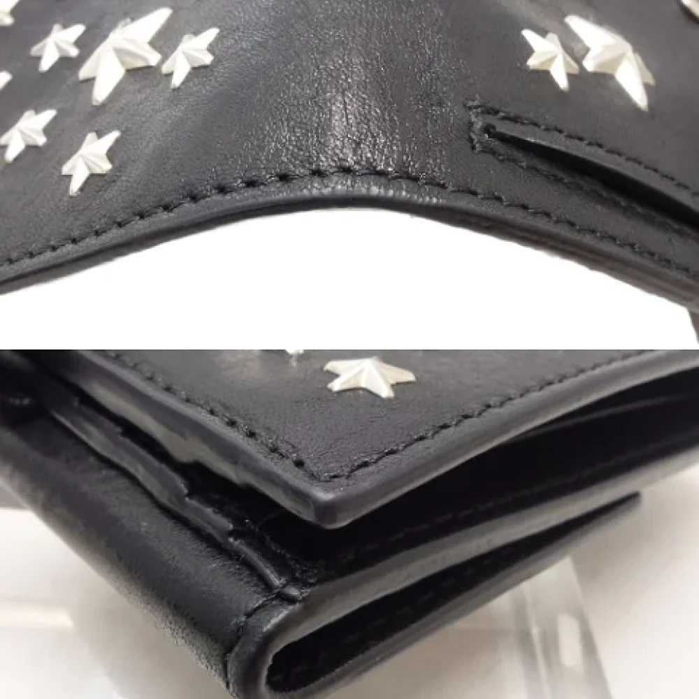 Jimmy Choo Pre-owned Leather wallets Black Dames