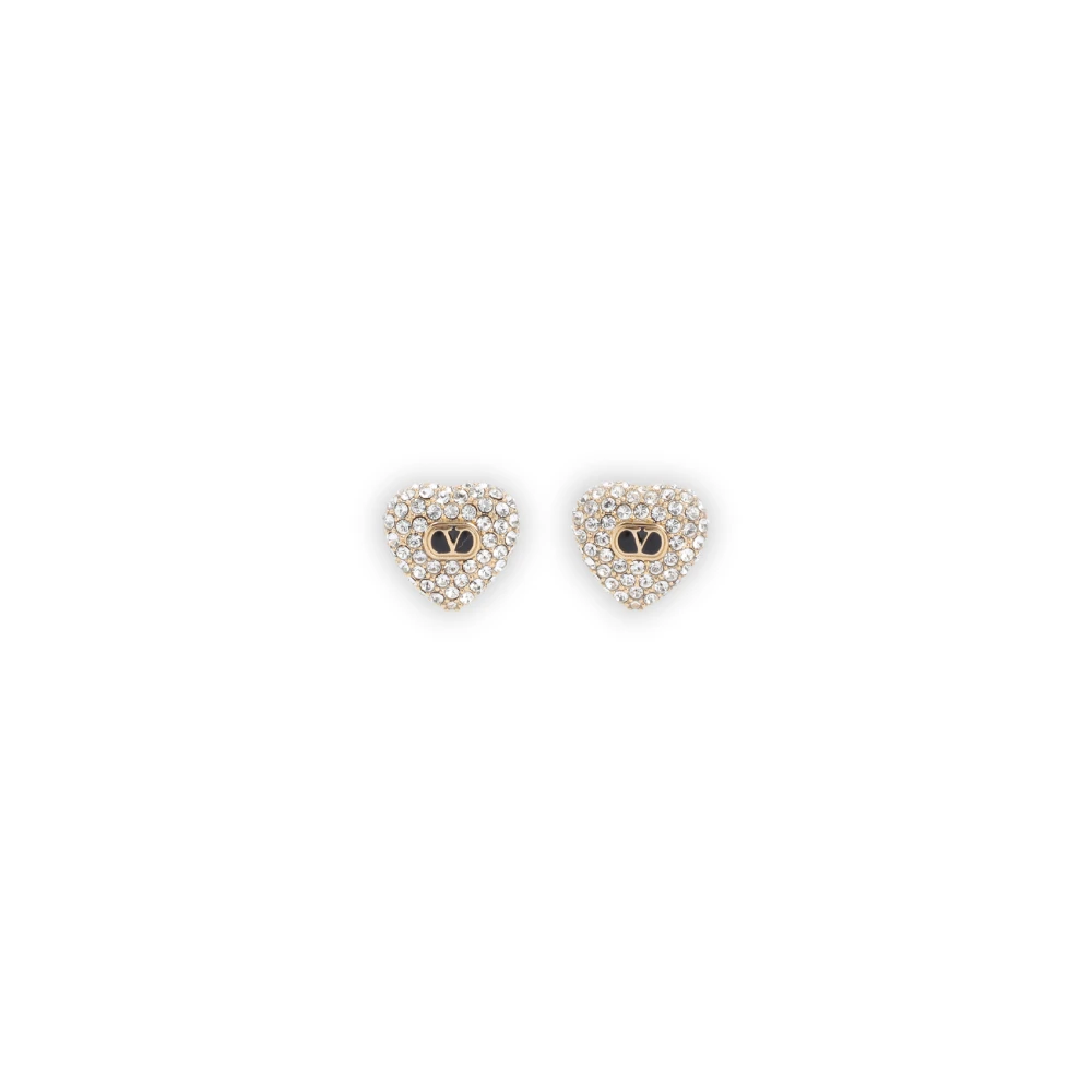 Valentino Garavani Donna Grigio - Ovalette Metal Earrings - Accessories - One Size