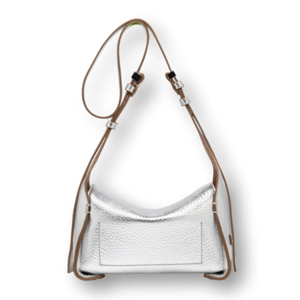 Gianni Chiarini Stijlvolle en veelzijdige leren handtas Gray Dames