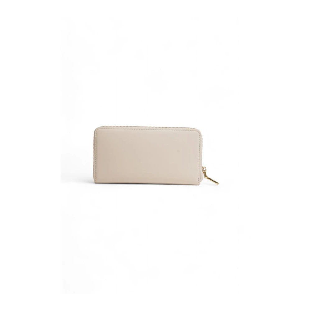 Love Moschino Beige Grote Portemonnee met Meerdere Compartimenten Beige Dames