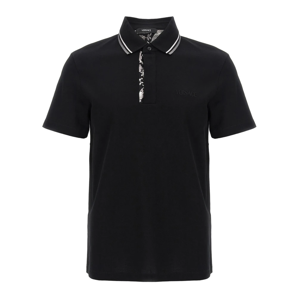 Versace Men's Black Classic Polo Shirt In Various Colors - Polo Shirts - Xs - Tops