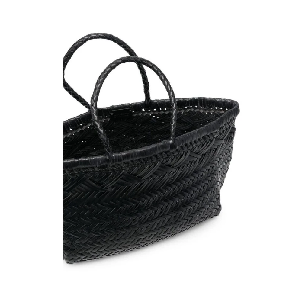 Dragon Diffusion Geweven leren tas Black Dames