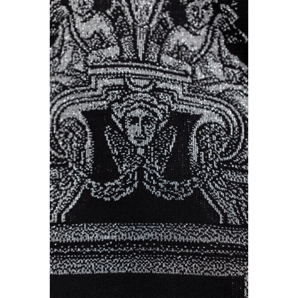Versace Zwarte Sweater Aw23 Damesmode Black Heren