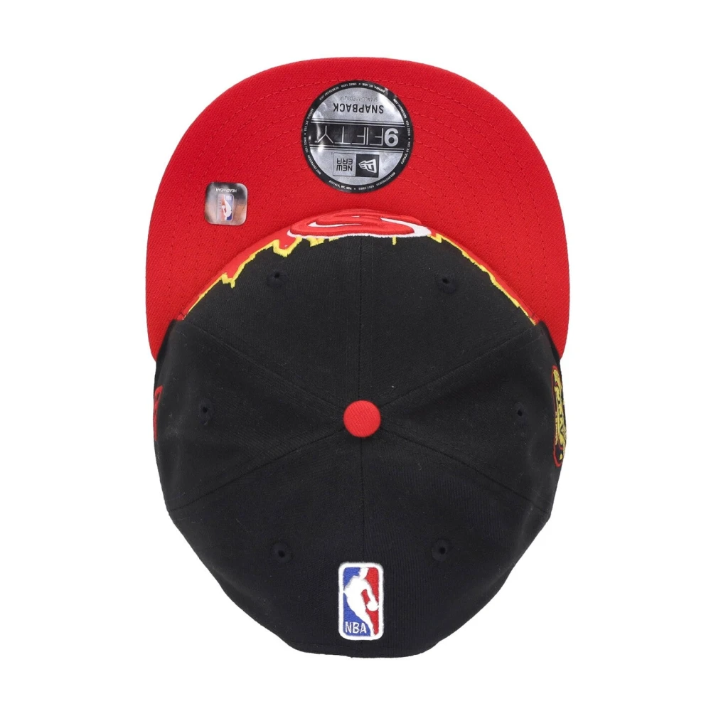 new era Atlanta Hawks NBA Pet Zwart Multicolor Unisex