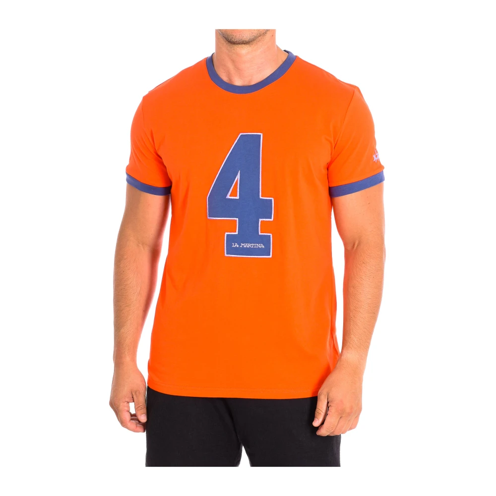 La Martina Men's Orange T-Shirts, Xl, Short Sleeve T-Shirt