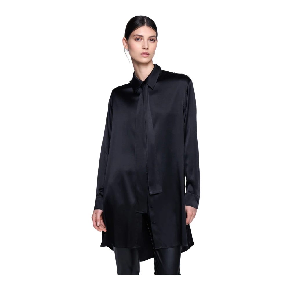 Silvian Heach Overhemdjurk Black Dames