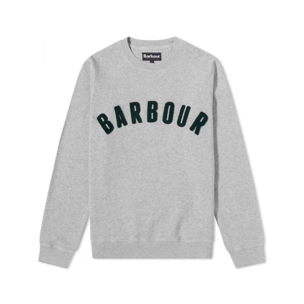 Barbour Vintage Logo Crew Sweatshirt Gray Heren