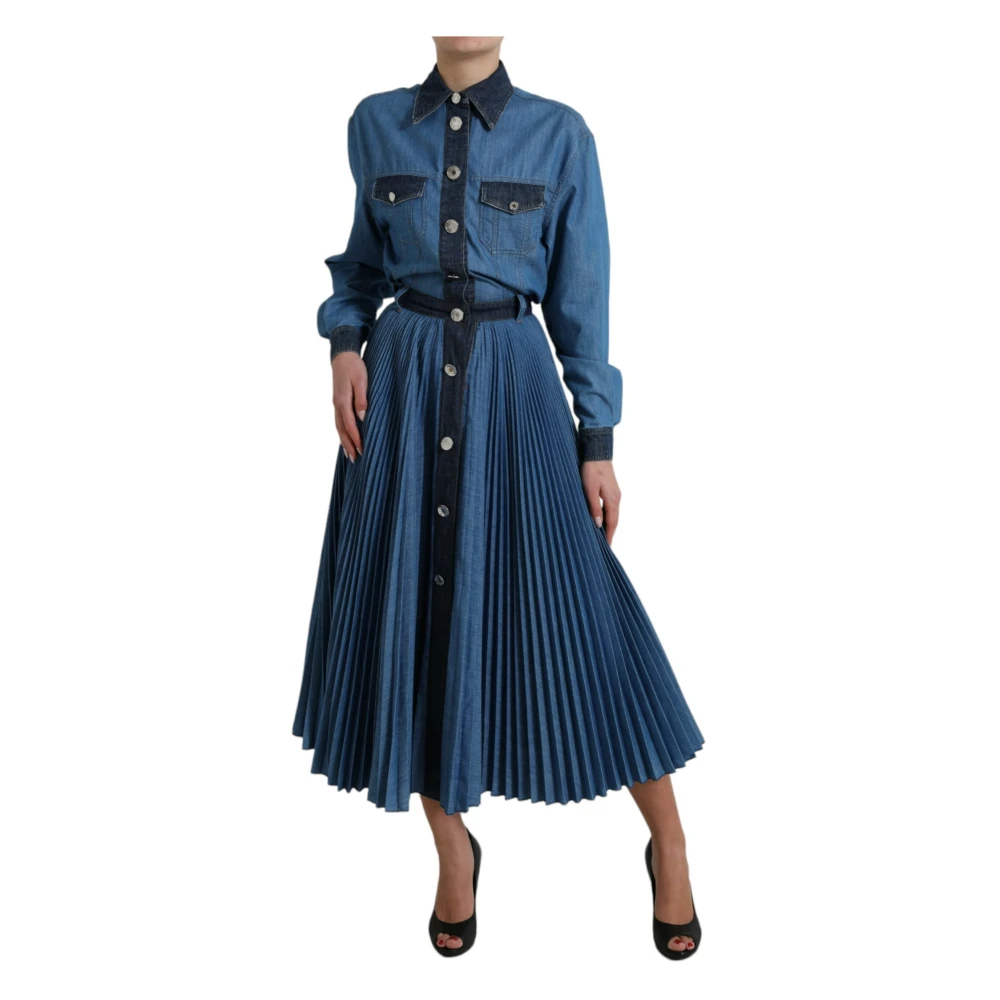 Dolce & Gabbana Shirt Dresses Blue Dames