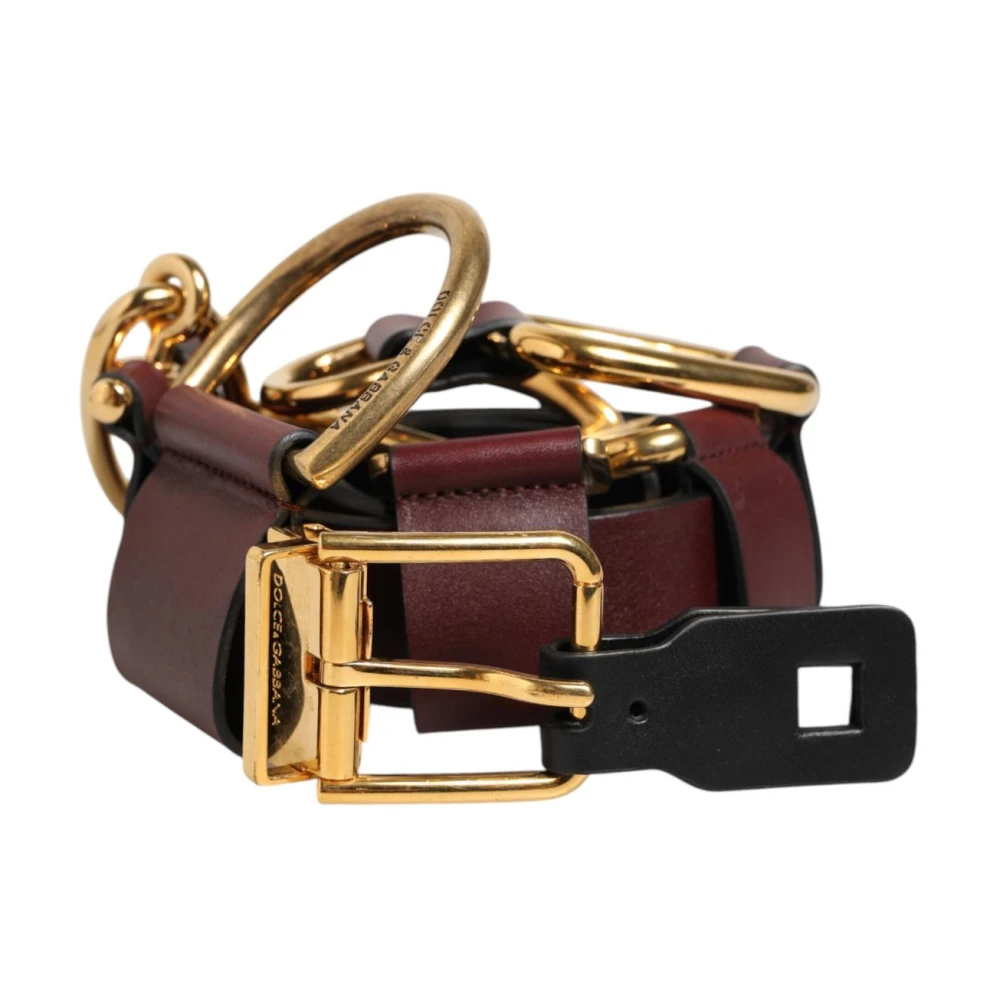 Dolce & Gabbana Brown Belts, Male, One Size, Key Ring Belt Clip