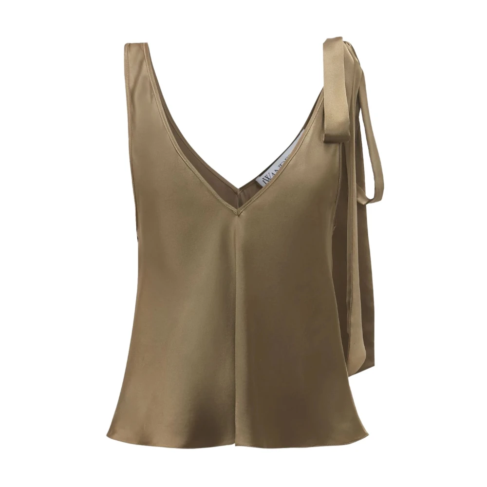 JW Anderson Zijden Schouderband Top Beige Dames