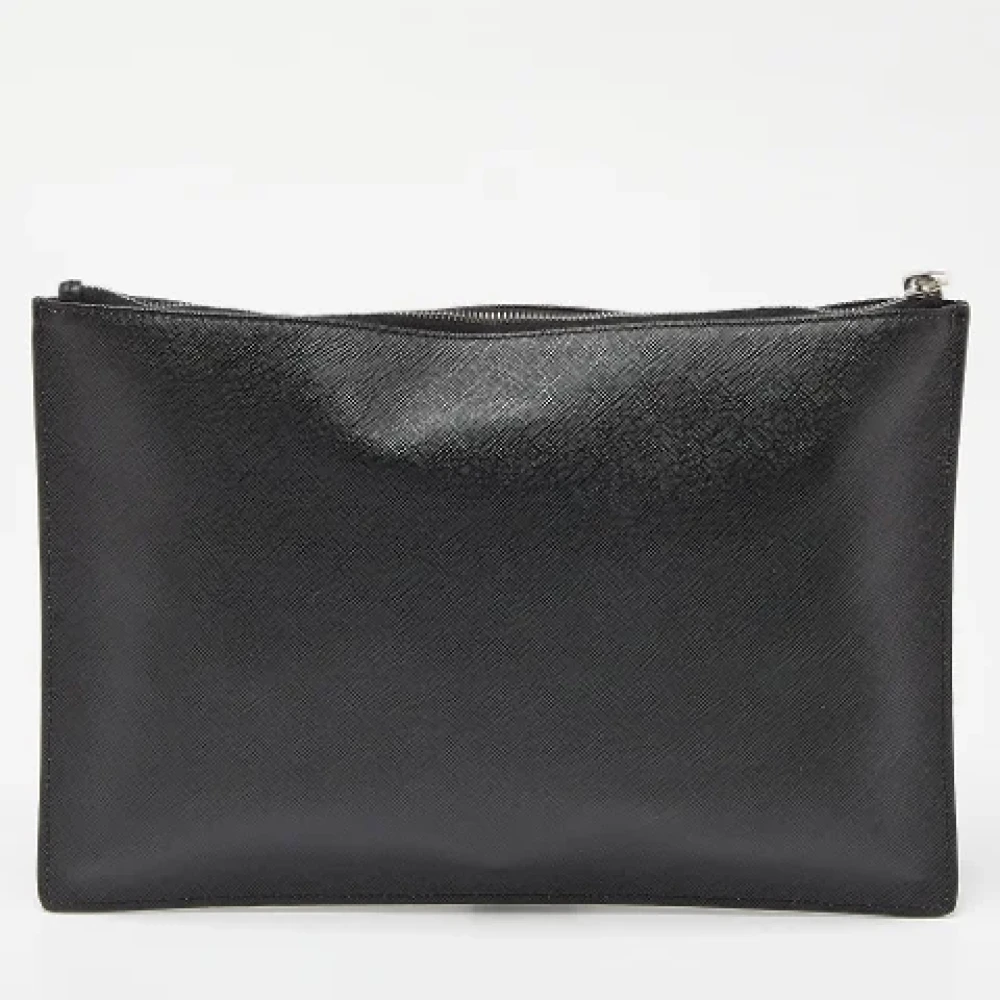Givenchy Pre-owned Leather clutches Black Dames