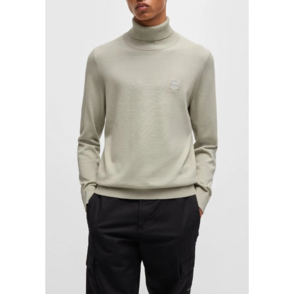 Hugo Boss Heren Akiro_S Trui Beige Heren