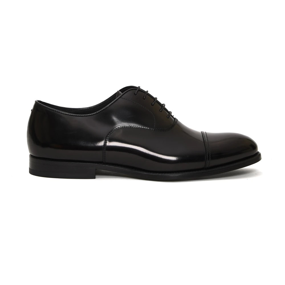 Doucal's Svarta Oxford Skor Lädersula Black, Herr