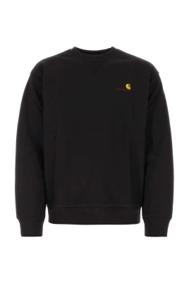Svart Amerikansk Script Sweatshirt
