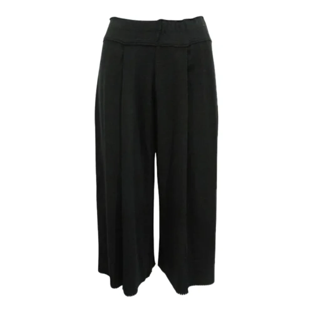 Issey Miyake Pre-owned Cotton bottoms Black Dames
