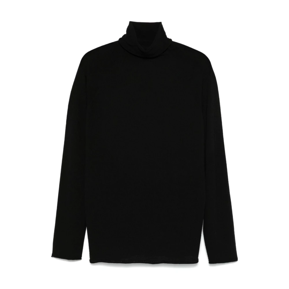 Roberto Collina Zwarte Sweaters voor Mannen Black Heren