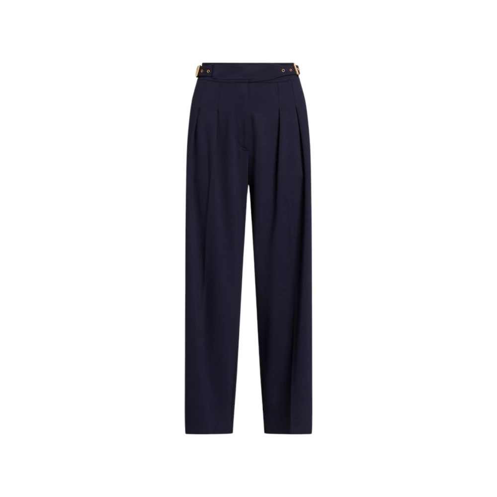 Ralph Lauren Donkerblauwe broek met wijde pijpen Blue Dames