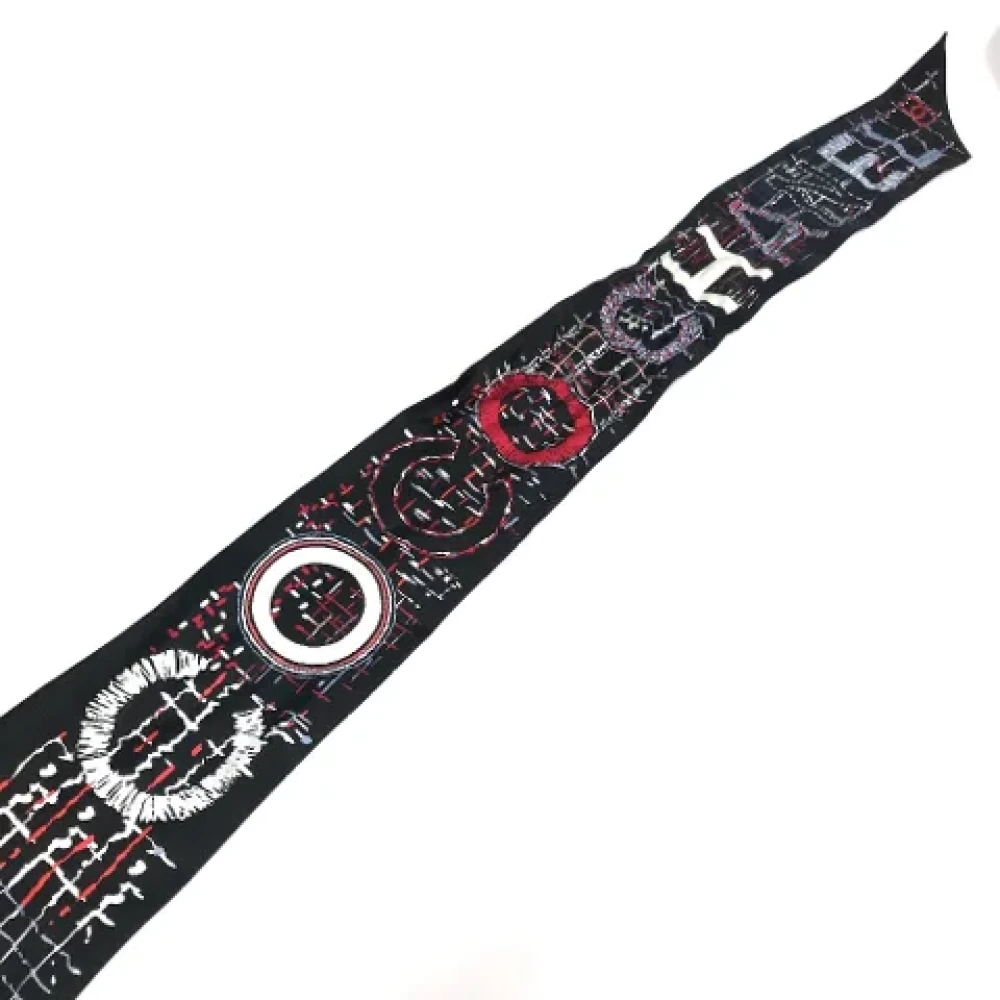 Chanel Vintage Pre-owned Fabric hair-accessories Black Dames