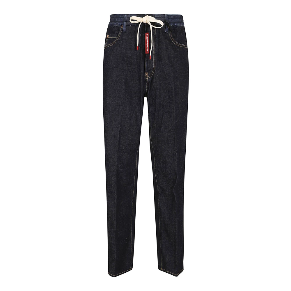 Dsquared2 Blue Straight Jeans - Male - Straight Fit Jeans - M - Jeans