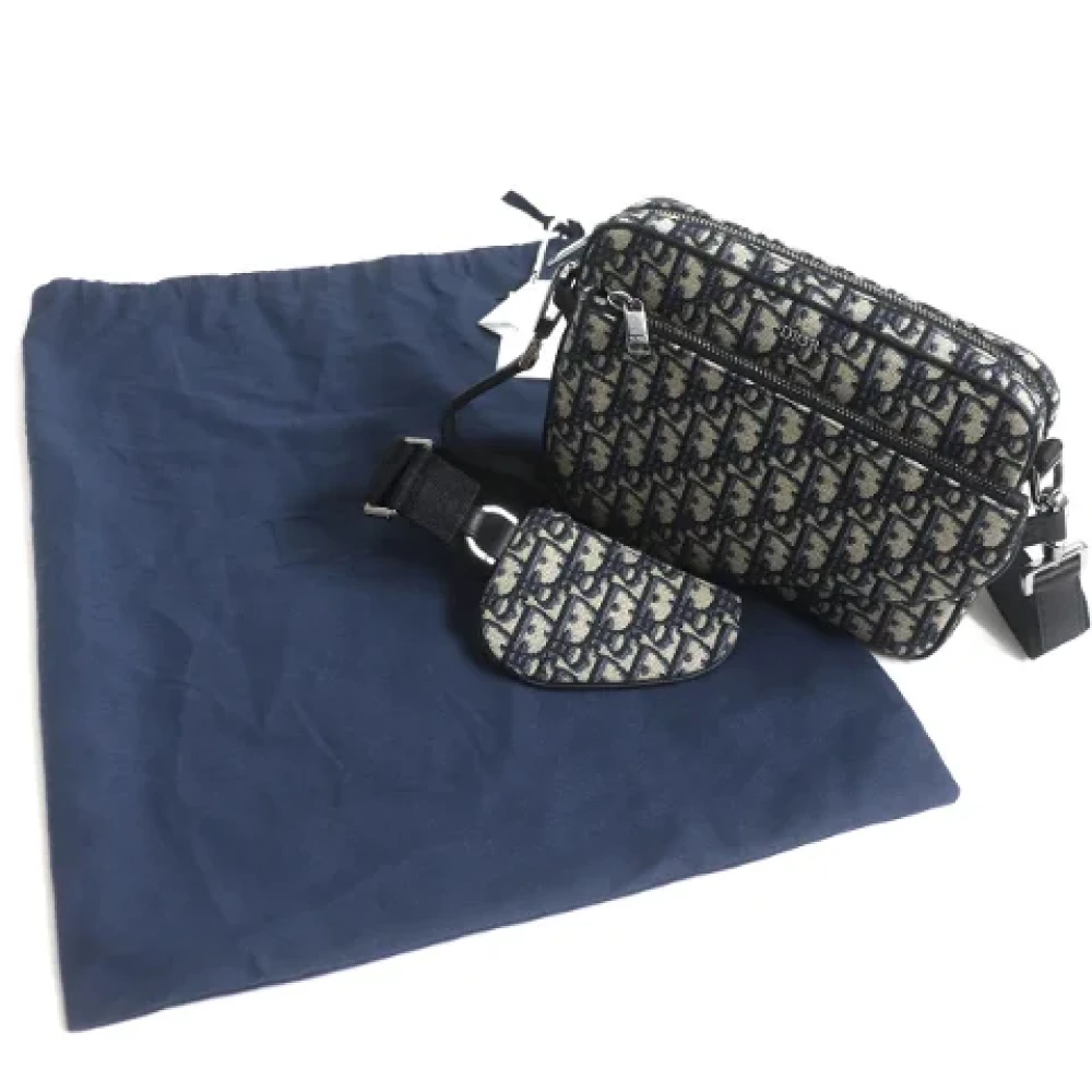Dior Vintage Pre-owned Canvas dior-bags Blue Dames