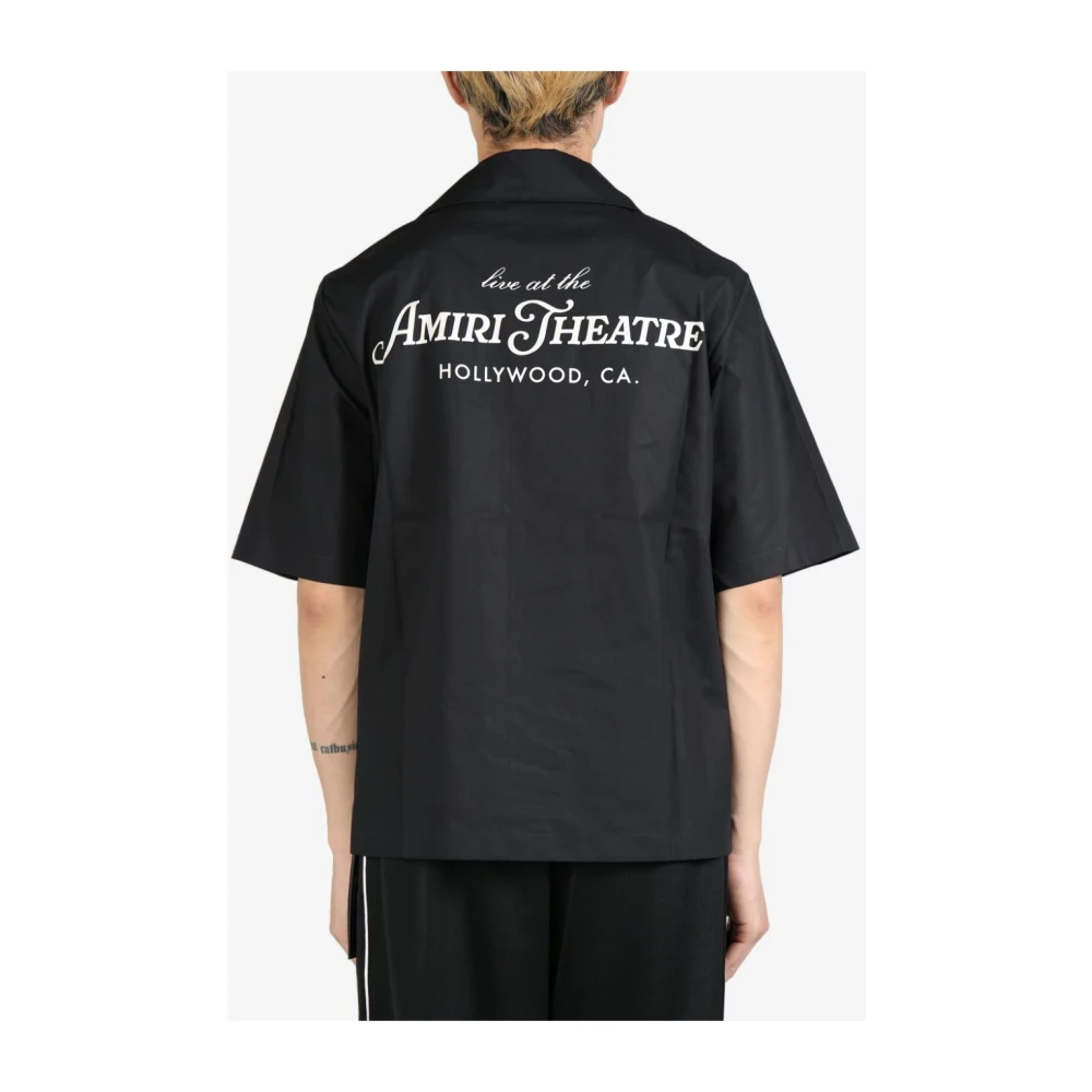 Amiri Stijlvolle herenshirts in zwart Black Heren