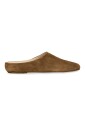 babouche-en-daim-marron