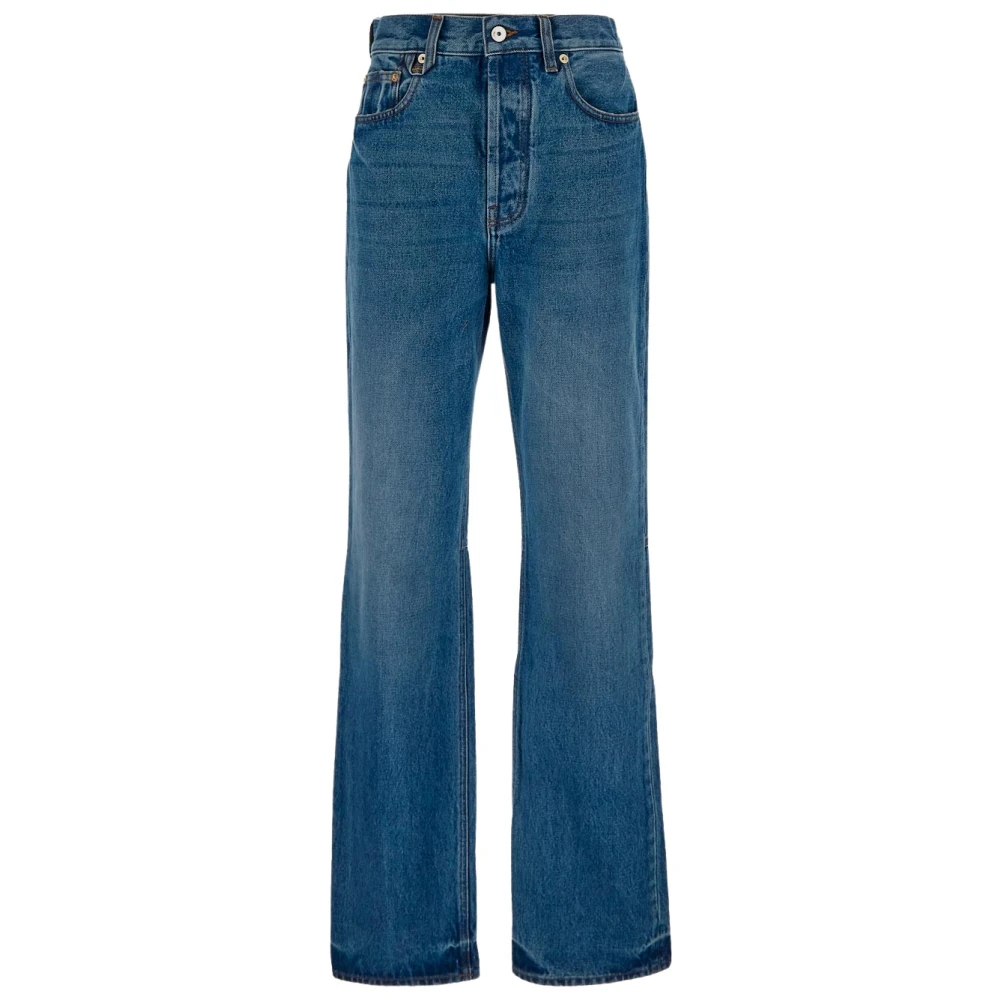 Jacquemus Denim Straight Jeans van Katoen Blue Dames